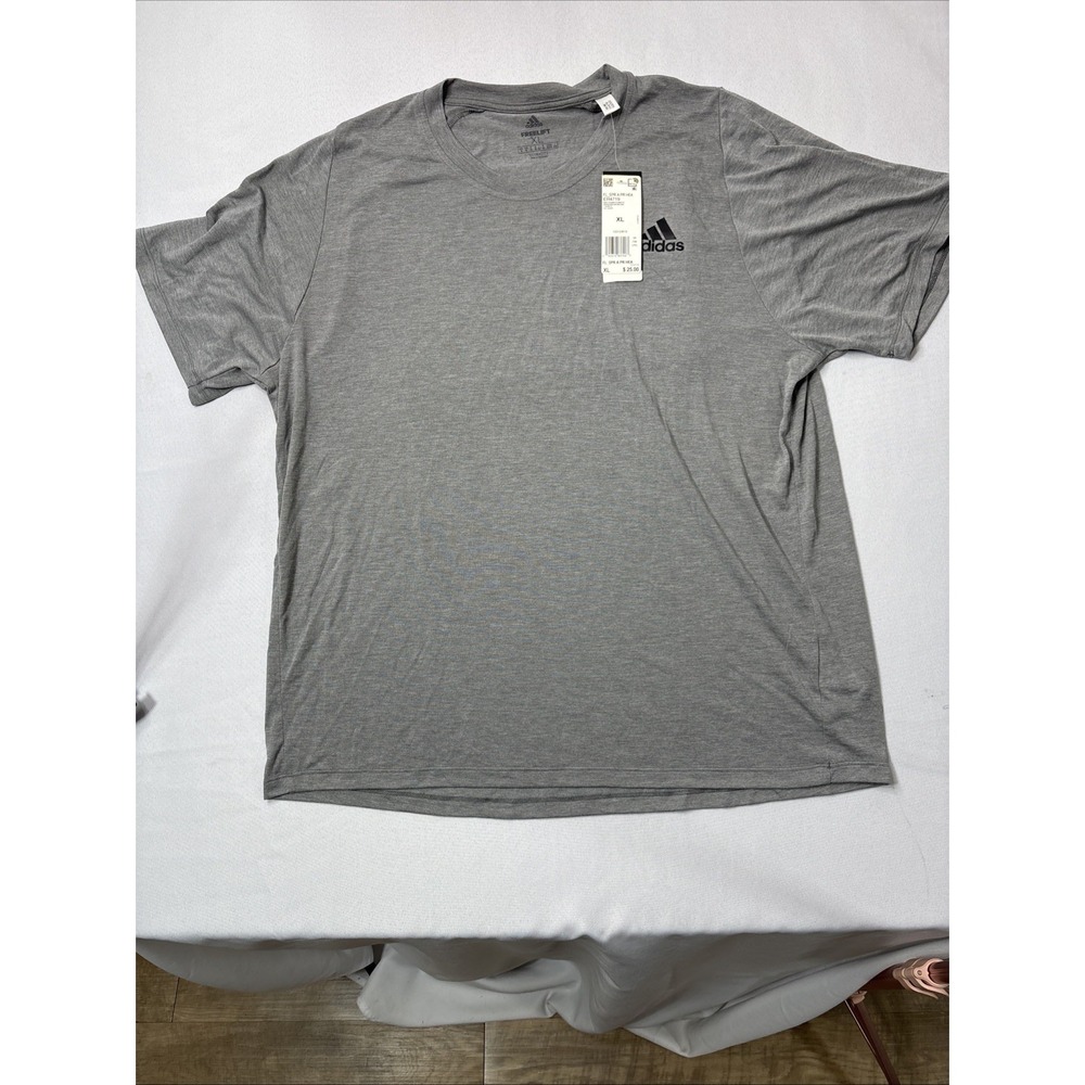 Adidas Freelift T Shirt Mens XL Gray Fitted Stretch Climacool Tee